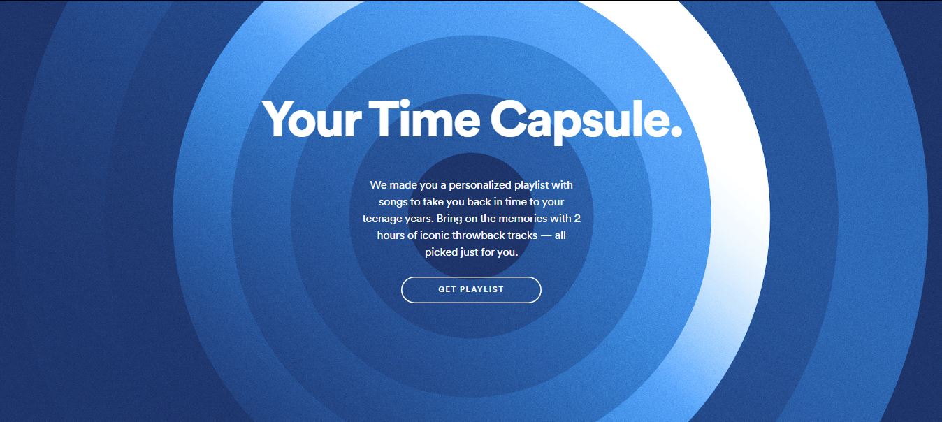 Spotify Time Capsule